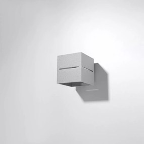 Aplique Candeeiro de parede Aluminio LOBO Cinzento