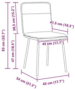 Cadeiras de jantar 6 pcs veludo cinzento-claro