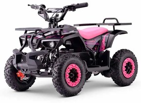 Moto 4 elétrica para crianças ATV Veloci 800W Rosa