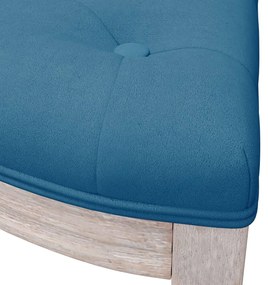 Banco 110,5x45x49 cm veludo azul
