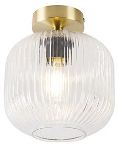 Candeeiro de teto Art Déco em latão - Karel Art Deco