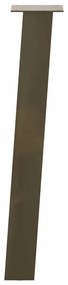 Pés de mesa de console 4 peças aço natural 72 cm aço
