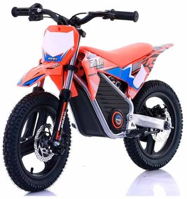 Mini moto elétrica para crianças Minicross electrica 350W 14/14" Warrior MX-E350 Laranja