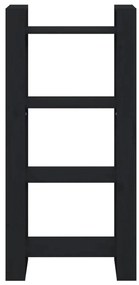 Estante/divisória 60x35x125 cm madeira maciça preto
