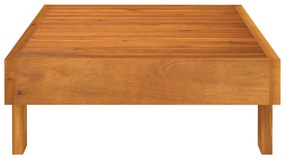 2 pcs conj. lounge de jardim c/ almofadões cinza-escuro acácia
