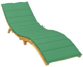 Almofadão p/ espreguiçadeira 200x70x3 cm tecido oxford verde