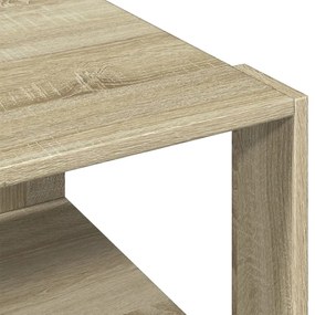 Mesa de centro 51,5x51,5x30cm derivados madeira carvalho sonoma