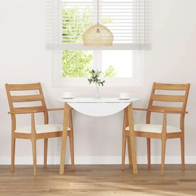 Cadeiras de jantar com almofadões 2 pcs madeira maciça