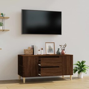 Móvel de TV 102x44,5x50 cm derivados madeira carvalho castanho