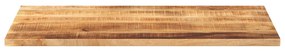 Tampo de mesa retangular 100x50x2,5 cm mangueira áspera maciça