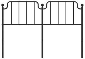 Cabeceira de cama 140 cm metal preto