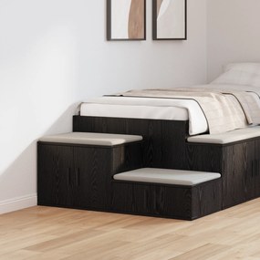 Armário de Armazenamento vidaXL Preto 103x41x40 cm Madeira de Engenhar