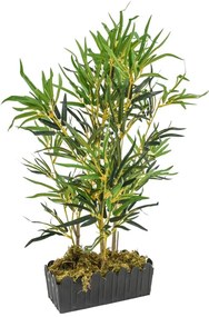Árvore de bambu artificial 368 folhas 80 cm verde