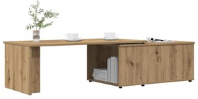 Mesa de centro 150x50x35 cm deriv. madeira carvalho artisiano