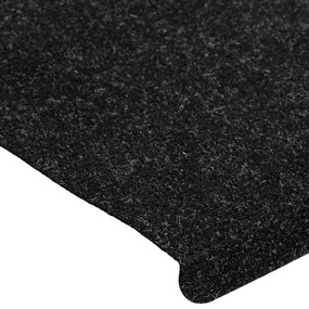 Tapetes de escada adesivos 30 pcs 65x24,5x3,5 cm antracite