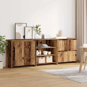 Aparadores com prateleira Outros 3 pcs Madeira antiga 70 x 41 x 75 cm