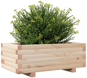Vaso/floreira de jardim 70x40x26,5 cm madeira de pinho maciça