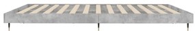 Estrutura de cama 120x200 cm derivados de madeira cinza cimento