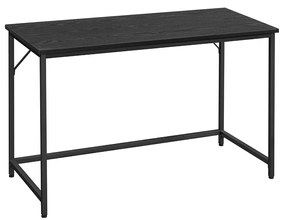Mesa de escritório com superfície ampla para estudo e trabalho | VASAGLE | 120 x 60 x 75 cm | preto | LWD039B56.