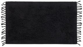 Tapete de algodão preto 80 x 150 cm BITLIS Beliani