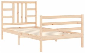 Cama sem colchão 90x200 cm madeira de pinho maciça