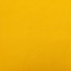 Sofá-cama de 2 lugares veludo amarelo
