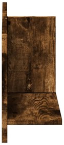 Armário de parede 70x16,5x30 cm deriv. madeira carvalho fumado
