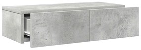 Prateleira parede c/ gavetas 60x26,5x15 cm derivados de madeira