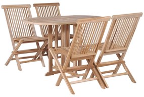 vidaXL Conjunto de móveis 5 pcs Castanho