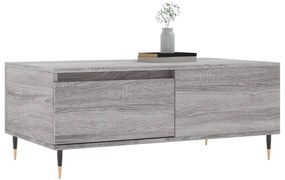 Mesa de centro 90x50x36,5 cm derivados madeira cinzento sonoma