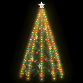 Cordão de luzes árvore de Natal 300 luzes LED 300 cm colorido