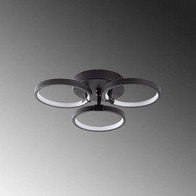 Chandelier Halka – Preto – Largura 37 cm x Altura 9 cm x Profundidade