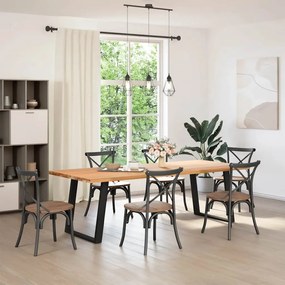 Pés de mesa de jantar em forma de U, 2 peças, preto, 80x (72-73) cm, a