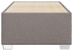 Estrutura cama sem colchão 90x200 cm tecido cinza-acastanhado
