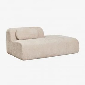 Módulo Divã Direito Para Sofá Modular Em Chenille Embalado A Vácuo Merida Chenille Grossa Bege Tapioca - Sklum