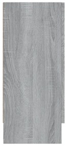 Vitrine 120x30,5x70 cm derivados de madeira cinzento sonoma