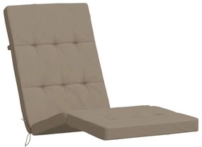 Almofadões cadeira terraço 2pcs tecido oxford cinza-acastanhado