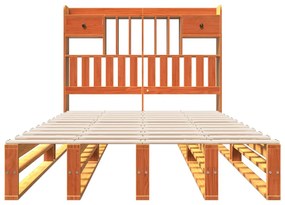Cama com estante sem colchão 135x190 cm pinho maciço