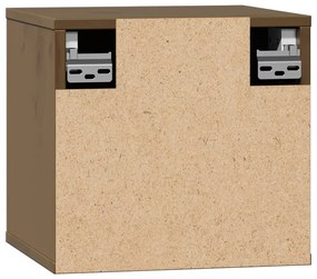 Armários de parede 2 pcs 31,5x30x30cm pinho maciço castanho-mel