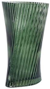 Vaso de vidro verde escuro 26 cm MARPISSA Beliani