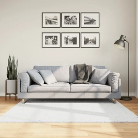 vidaXL Tapete de pelo curto OVIEDO 160x160 cm cinzento