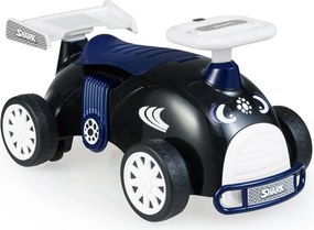 Andarilho infantil Tubarão com música, arrumação debaixo do assento e rodas universais para crianças dos 19 aos 36 meses Preto+Azul
