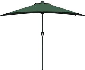 Guarda-sol de Jardim Verde 294 x 150 x 223 cm tecido