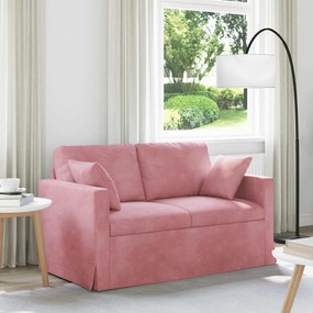 vidaXL Sofá Rosa Dimensões gerais: 138 x 78 x 80 cm (L x P x A) Veludo