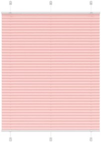 vidaXL Rosa Plissada Cega 110x100 cm Largura Tecido 109,4cm Poliéster