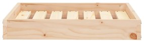 Cama para cães 61,5x49x9 cm madeira de pinho maciça