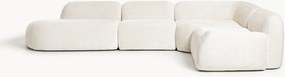 Sofá de canto modular XL em teddy-bouclé Wolke (4 lugares)