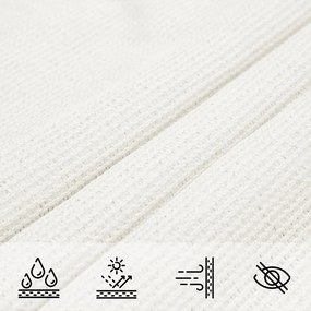 Para-sol estilo vela 160 g/m² 3x3x3 m PEAD branco