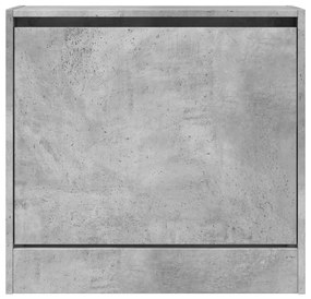 Sapateira 60x21x57 cm derivados de madeira cinzento cimento