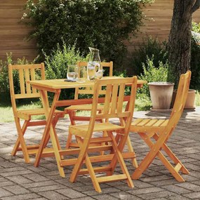 vidaXL Cadeira de Jardim 4 pcs Castanho 36 x 46 x 86cm